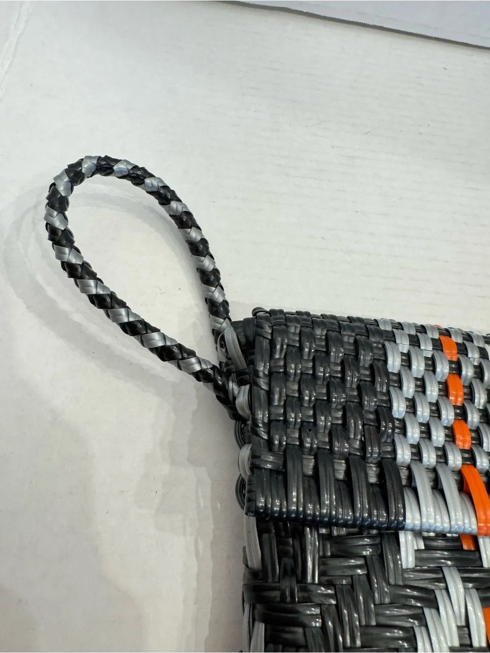 MARIA VICTORIA Handcrafted Artisan Made PVC Wristlet Clutch Bag Made in Mexico